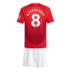 Manchester United Bruno Fernandes #8 Heimtrikot 2024-25 Kurzarm (+ kurze hosen)